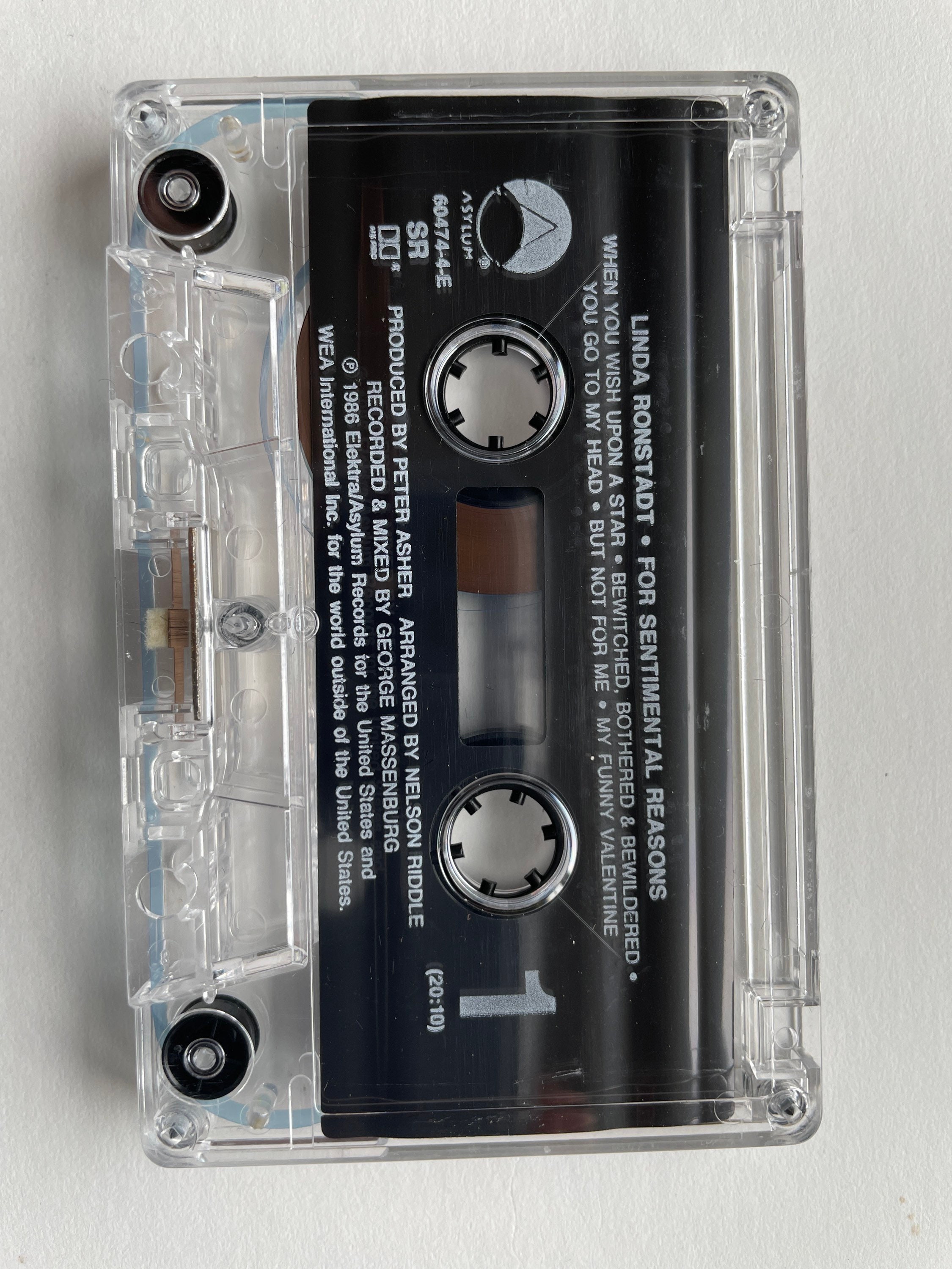 ビンテージ ポップ カセット: リンダ ロンシュタットの「For