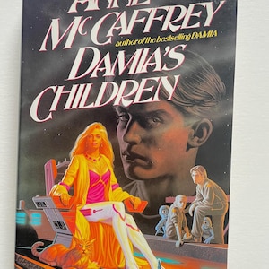 Signed hardbound: Damia’s Children by Anne McCaffrey, signed, 1st Edition, 1st Printing, Ace/Putnam, 1993