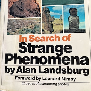 Vintage Paranormal paperback: in Search of Strange Phenomena by Alan Lansburg,  first edition, illustrated, Bantam 1977.