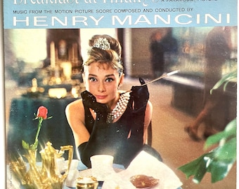 Vintage soundtrack LP: Breakfast At Tiffany’s by Henry Mancini, mono, RCA LPM2362, 1962
