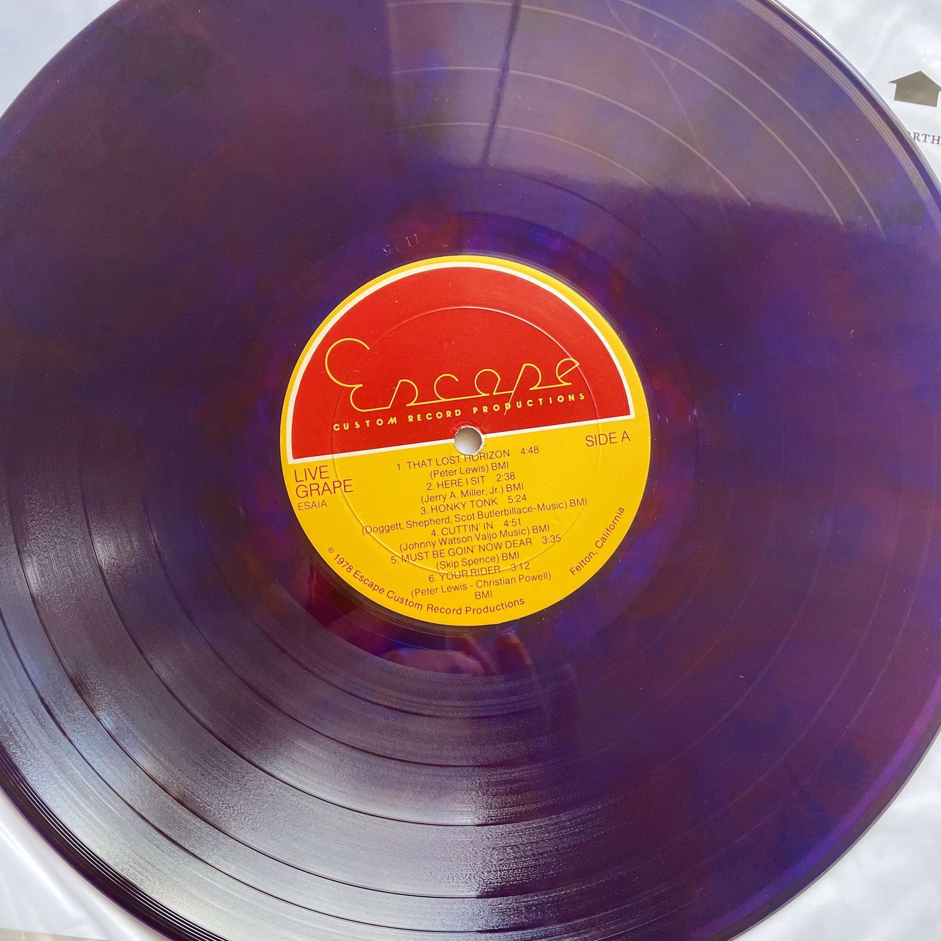 Vintage Rock LP: Live Grape by Moby Grape, Live, Purple
