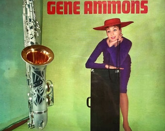 Vintage jazz LP: Soulful Saxophone by Gene Ammons, compilation, mono, sample, Chess LP1442, 1959