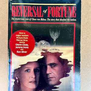 Vintage crime paperback: Reversal Of Fortune by Alan M. Dershowitz, 3rd Printing, movie tie-in, Pocket, 1990