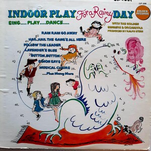 Indoor Play for a Rainy Day by Golden Singers & Orchestra, Golden LP198, 1974, kids LP