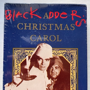 Vintage sealed VHS: Black Adder’s Christmas Carol with Rowan Atkinson, Fox Video, 1992