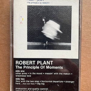 Vintage rock cassette: The Principle of Moments by Robert Plant, Atlantic 7901014, 1984