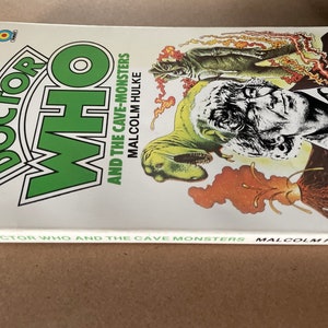 Doctor Who And The Cave-Monsters by Malcolm Hulke, import, illustrated, TV tie-in, Target, 1983 image 4