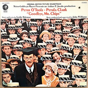 Soundtrack LP: Goodbye Mr. Chips by Leslie Bercusse, John Williams, gatefold, brochure, MGM S1E-19STX, 1969