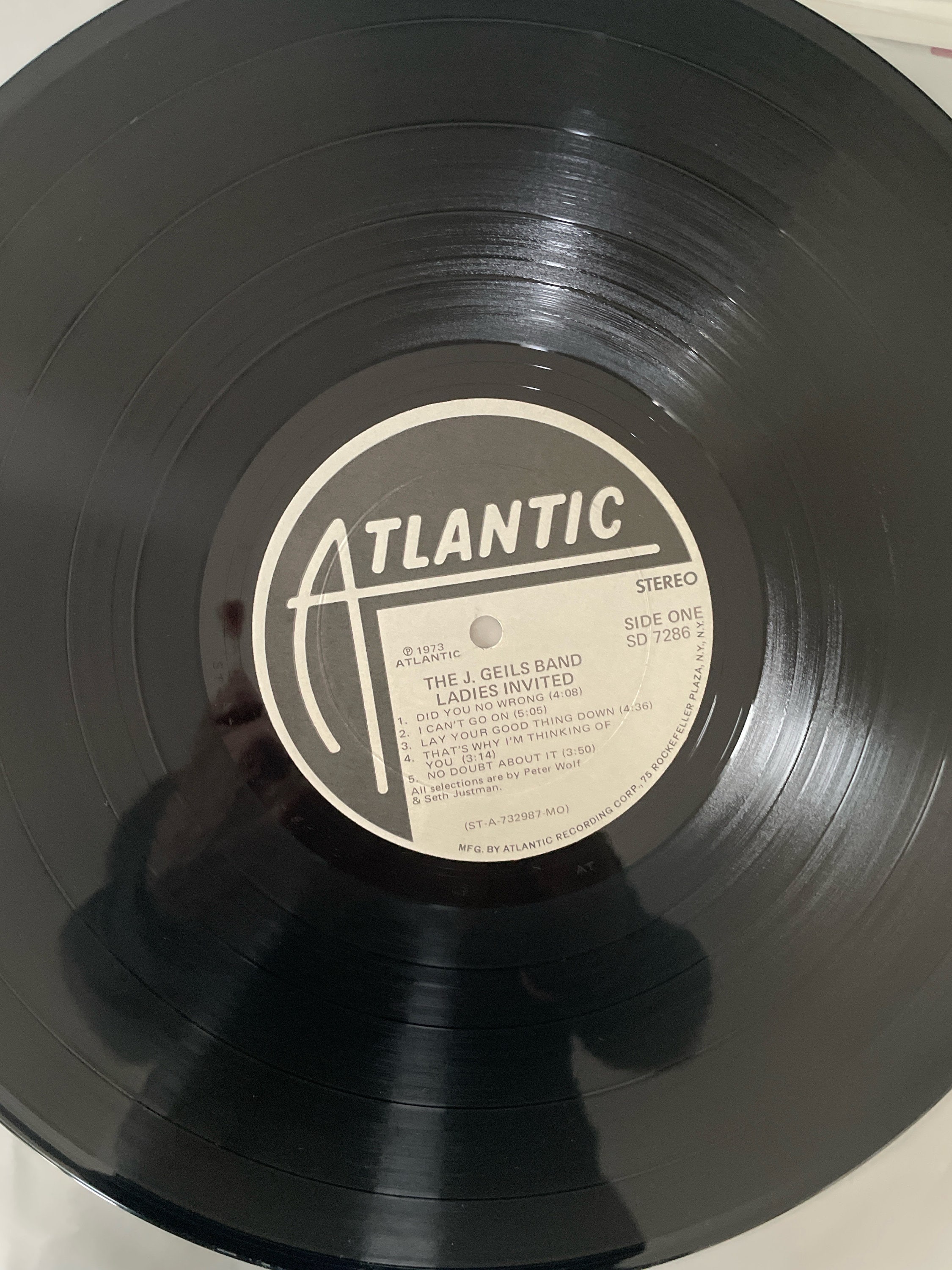 ブルース ロック LP: Ladies Invited by The J. Geils Band、Atlantic