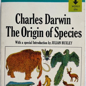Science paperback: The Origin Of The Species by Charles Darwin (1858), Mentor, 1960s