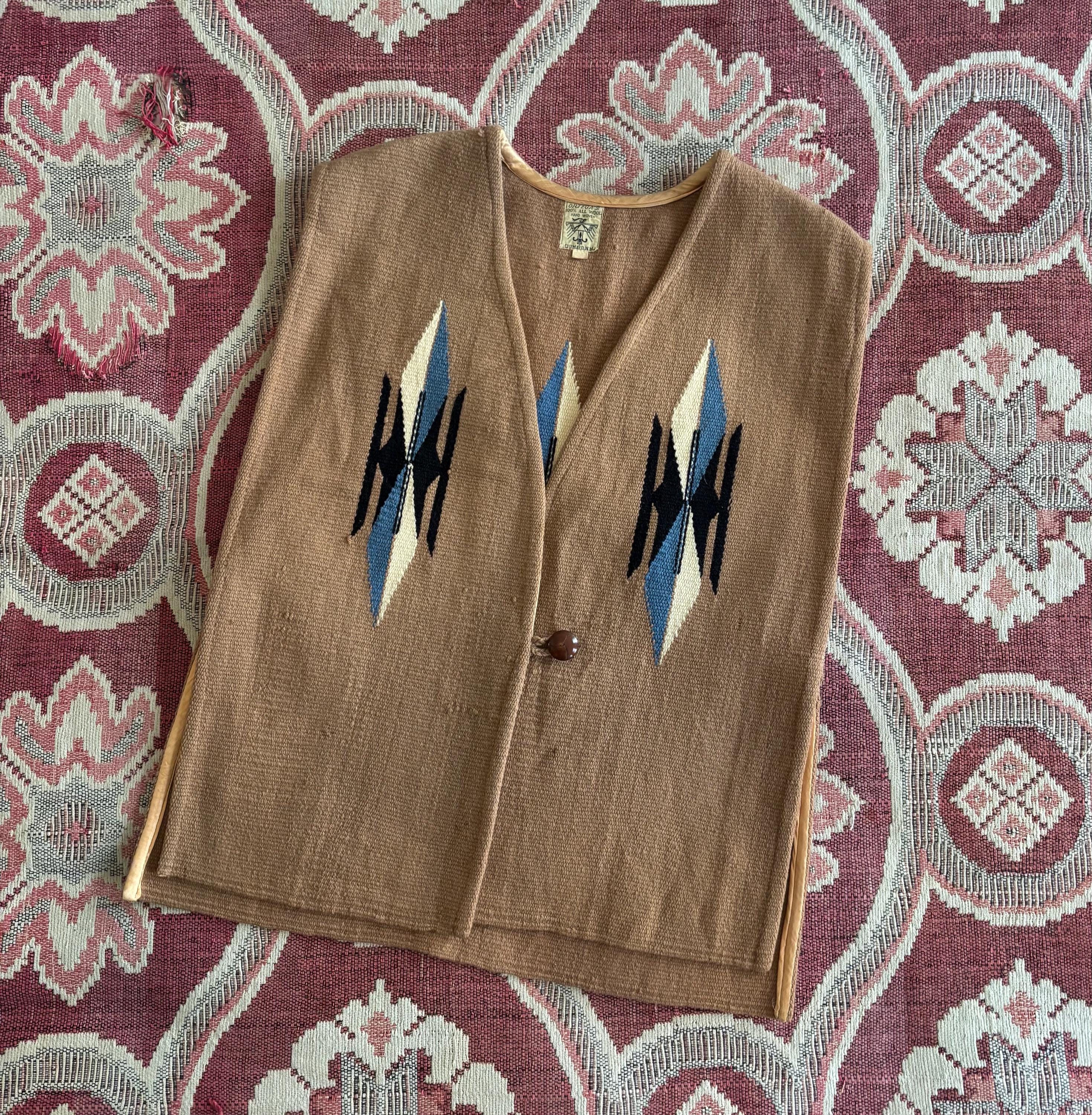 30s ヴィンテージganscraft チマヨブランケットortega's ラグ 【公式通販】