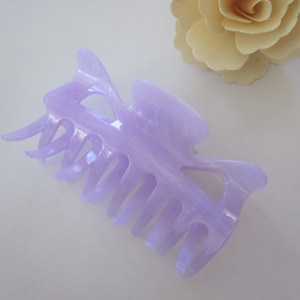 Large Pastel Purple Hair Claw-/ Accessories for Her / Acrylic Hair Clip / Hair Accessories / Translucent Hair Claw / Pastel Hair Claw