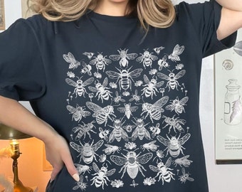 Bee Specimen shirt, bee keeper shirts, honey bee t shirt, bumblebees, Comfort Colors 1717