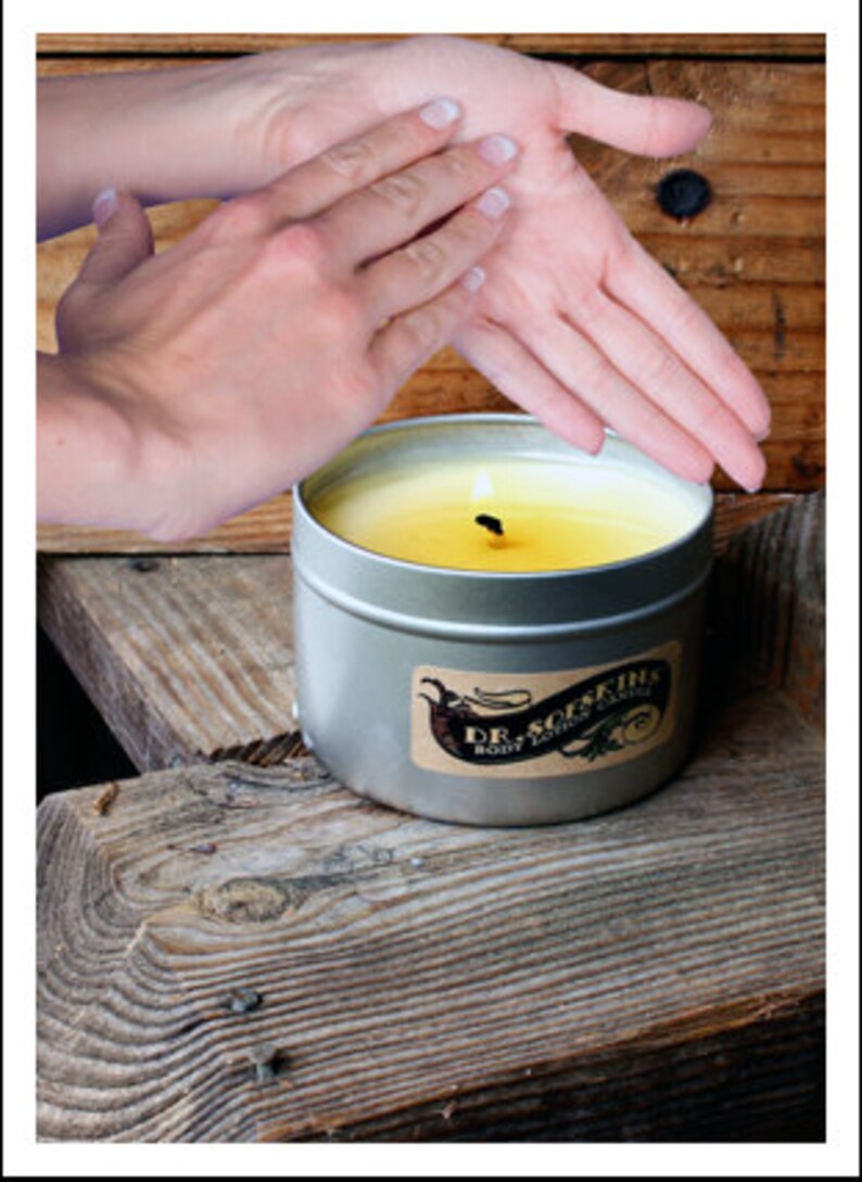 3 Pack All Natural Body Lotion Candle 3.5 Oz. Tins Etsy