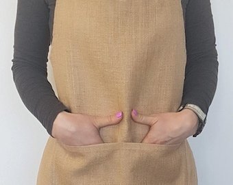 APRON Unisex Hessian Apron Full Length MBR005