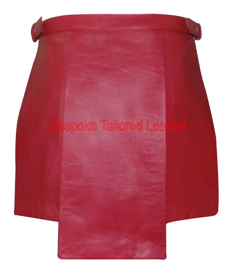 Men's Real Leather Gladiator Kilt With Stud Work Custom Etsy