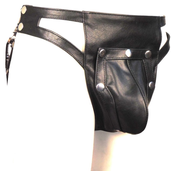 Buy Leather Jockstrap With Seven Snaps custom Made to Order