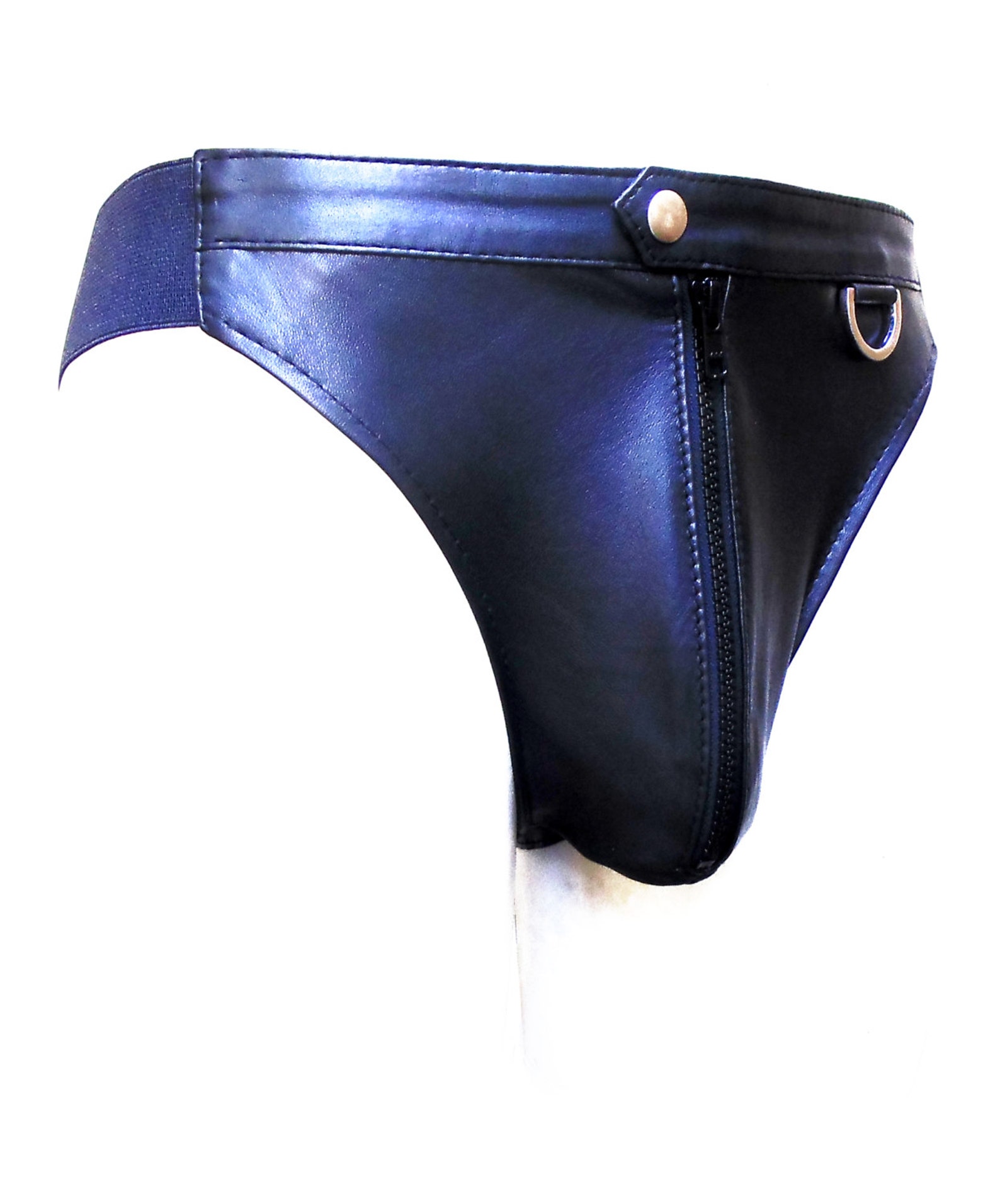 Slip en cuir homme avec fermeture éclair avant sur mesure sur Etsy France