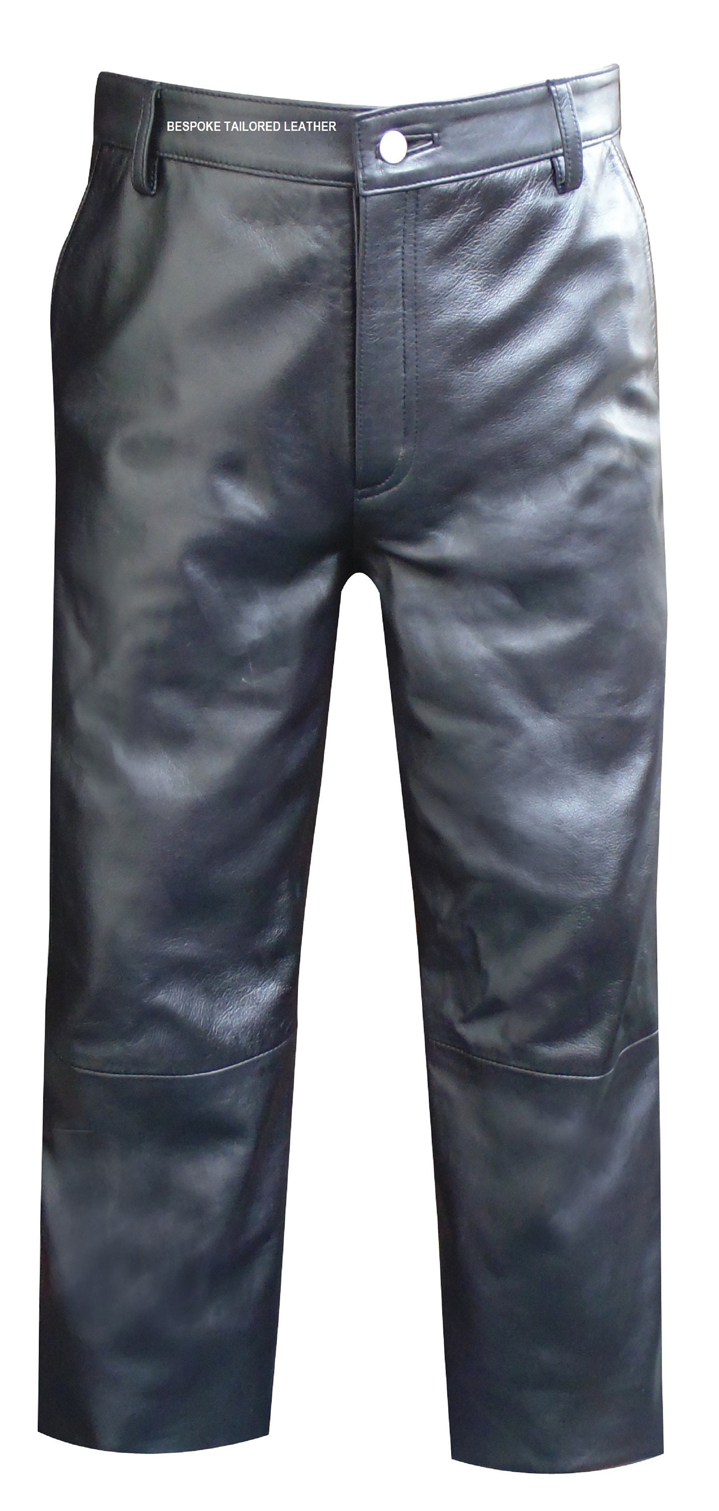 Men's Leather Trousers With Side and Back Pockets in Black - Etsy UK