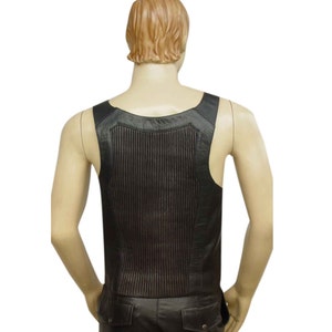 Leather Tank Top with Adjustable Buckles BVAN002 image 3