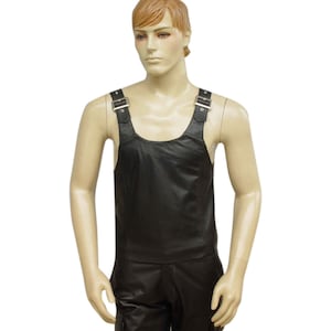 Leather Tank Top with Adjustable Buckles BVAN002 image 1