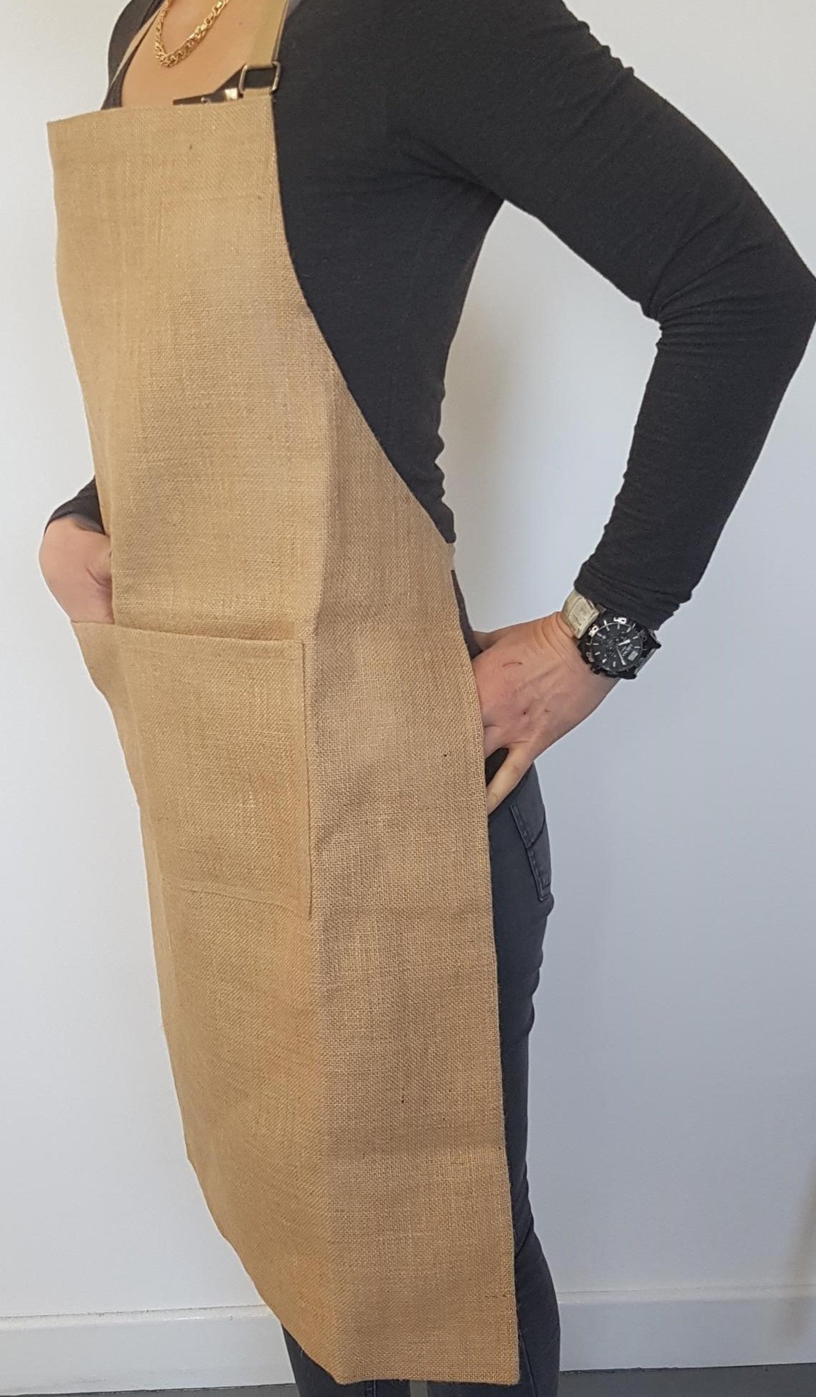 Unisex Hessian Apron Full Length MBR005 Etsy UK
