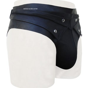 Gladiator Real Leather Briefs  in Black