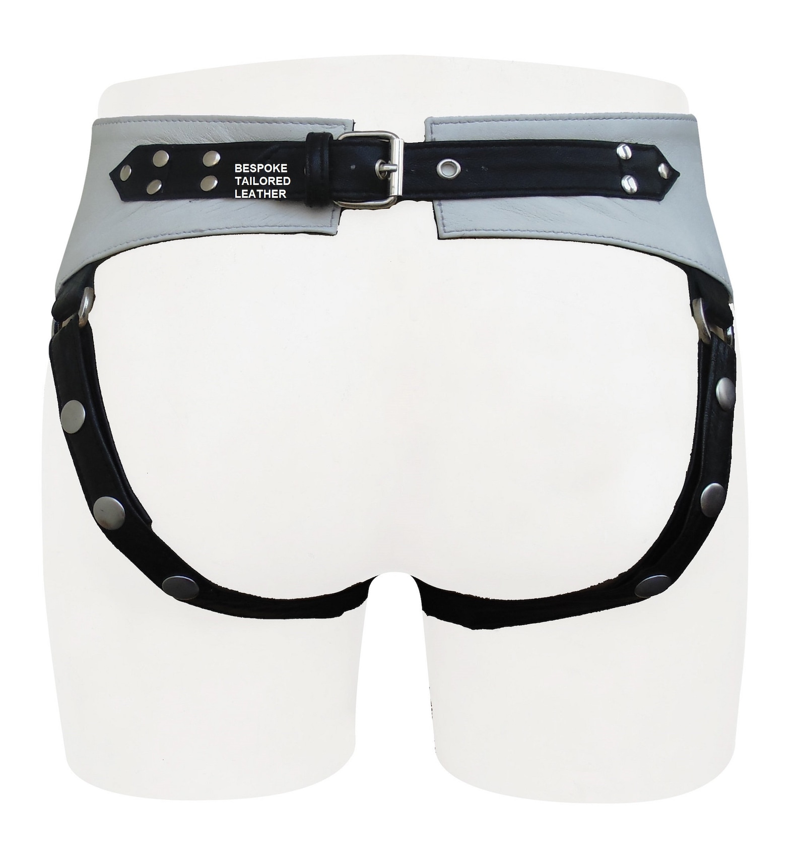Leather Jockstrap With White Colour Stripes in the Middle With Etsy UK