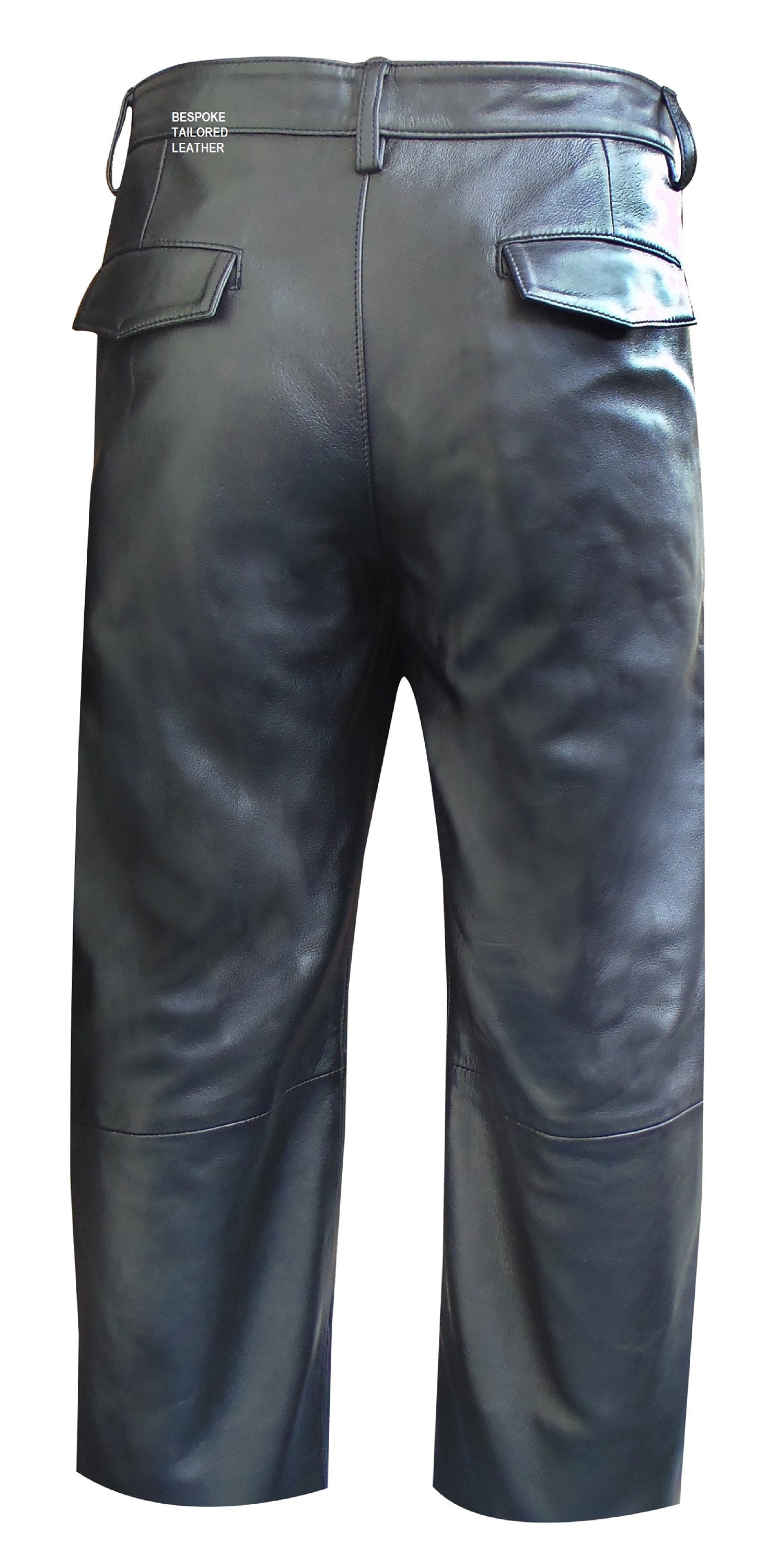 Men's Leather Trousers With Side and Back Pockets in Black - Etsy UK