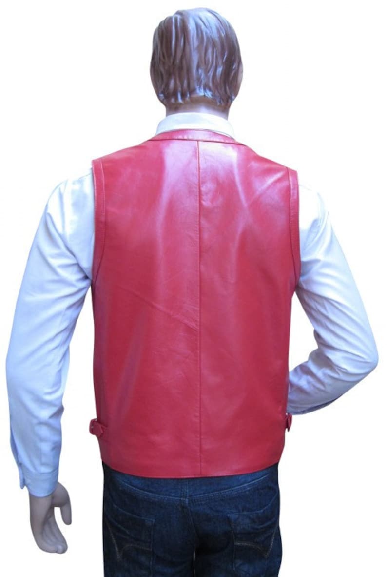 Leather Vest With Shoulder Strap With Buckle BVA001 Etsy