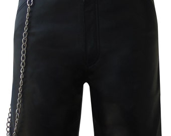 Alternative Jean Leather Shorts - Black -  To fit Waist size 36 only (ON SALE NOW)