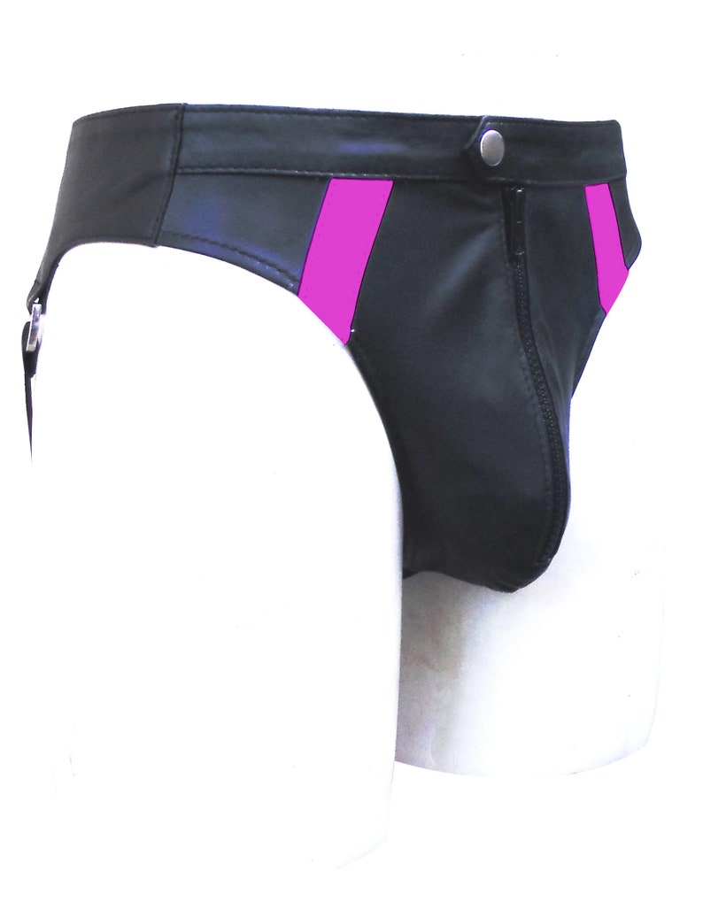 Leather Jockstrap With Colour Stripes Custom Made to Order Etsy