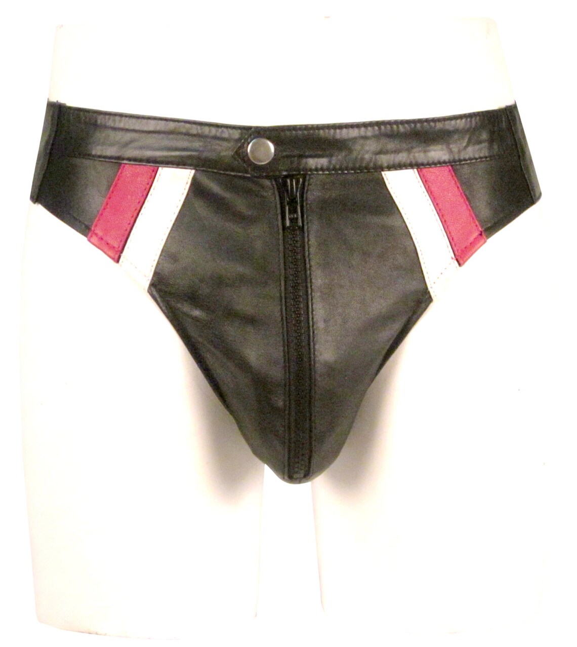 Leather Jockstrap With Two Colour Stripe Custom Made to Order Etsy
