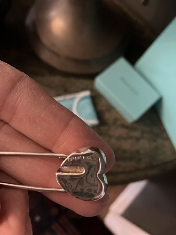 Tiffany & Co. Sterling Silver Heart Baby Safety D… - image 4