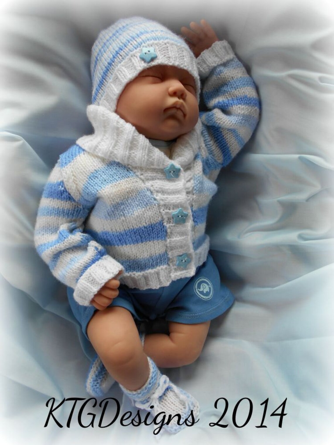 Knitting Pattern Instructions to Knit Baby Boys or Reborn Doll Etsy