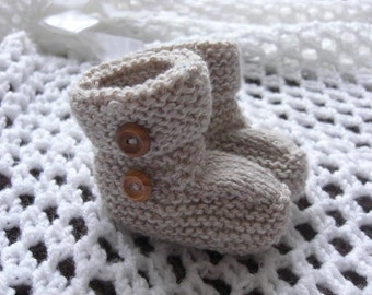 Knitting pattern to knit modern baby booties dk