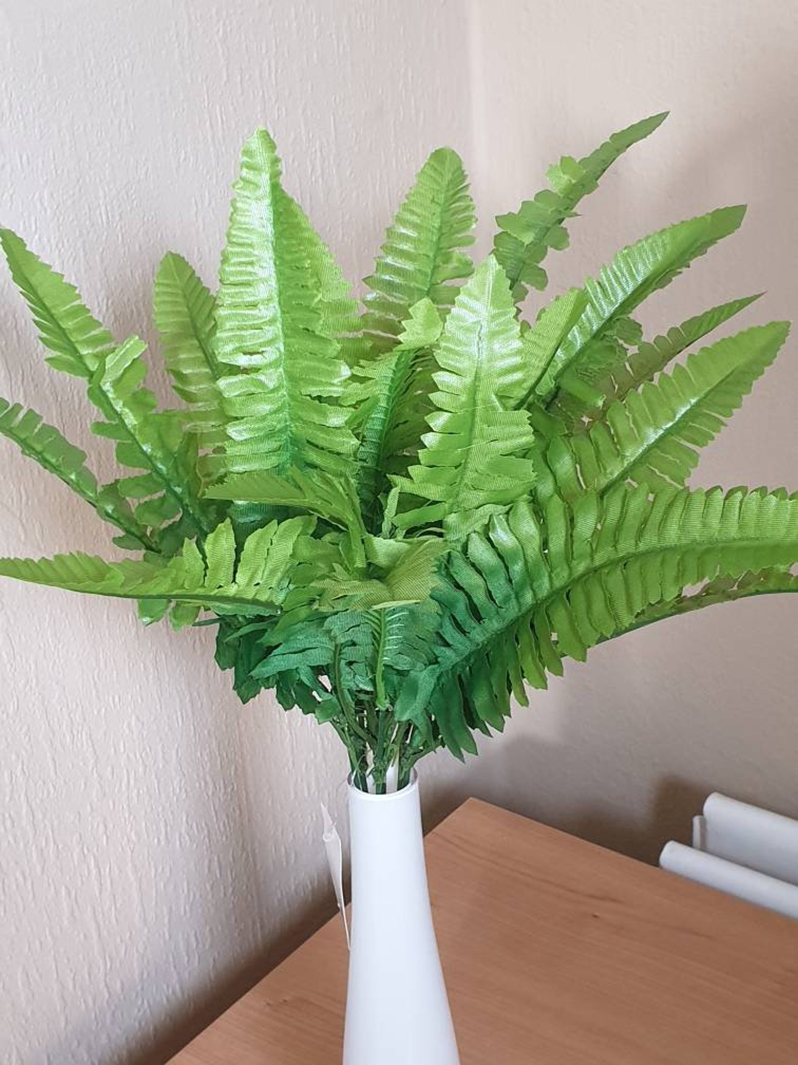 Silk Artificial Fern Plant 43cm/17 Ideal for Flower Etsy UK