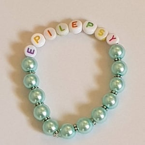 6&quot; Kids Epilepsy Medical ID Bracelet, Epilepsy Alert Bracelet