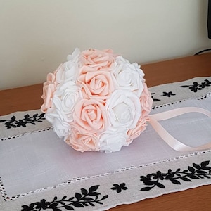 3&quot; - 7&quot; Blush Wedding Pomanders, Wedding Flower Balls, Flower Girl Kissing Ball,  Bouquet Alternative