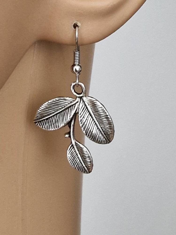 Orecchini Foglia Monstera Grigio Argento Arteon 51241-000 - Foto 5