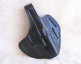 MASTER'S Paddle HOLSTER~Italian~Leather~GLOCK~model 20 / 21~Thumb Break~3 Slot (belt) ~UnUSED