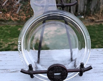 1 clear GLASS LID for Corningware Grab It Bowl- fits 15 Ounce bowl