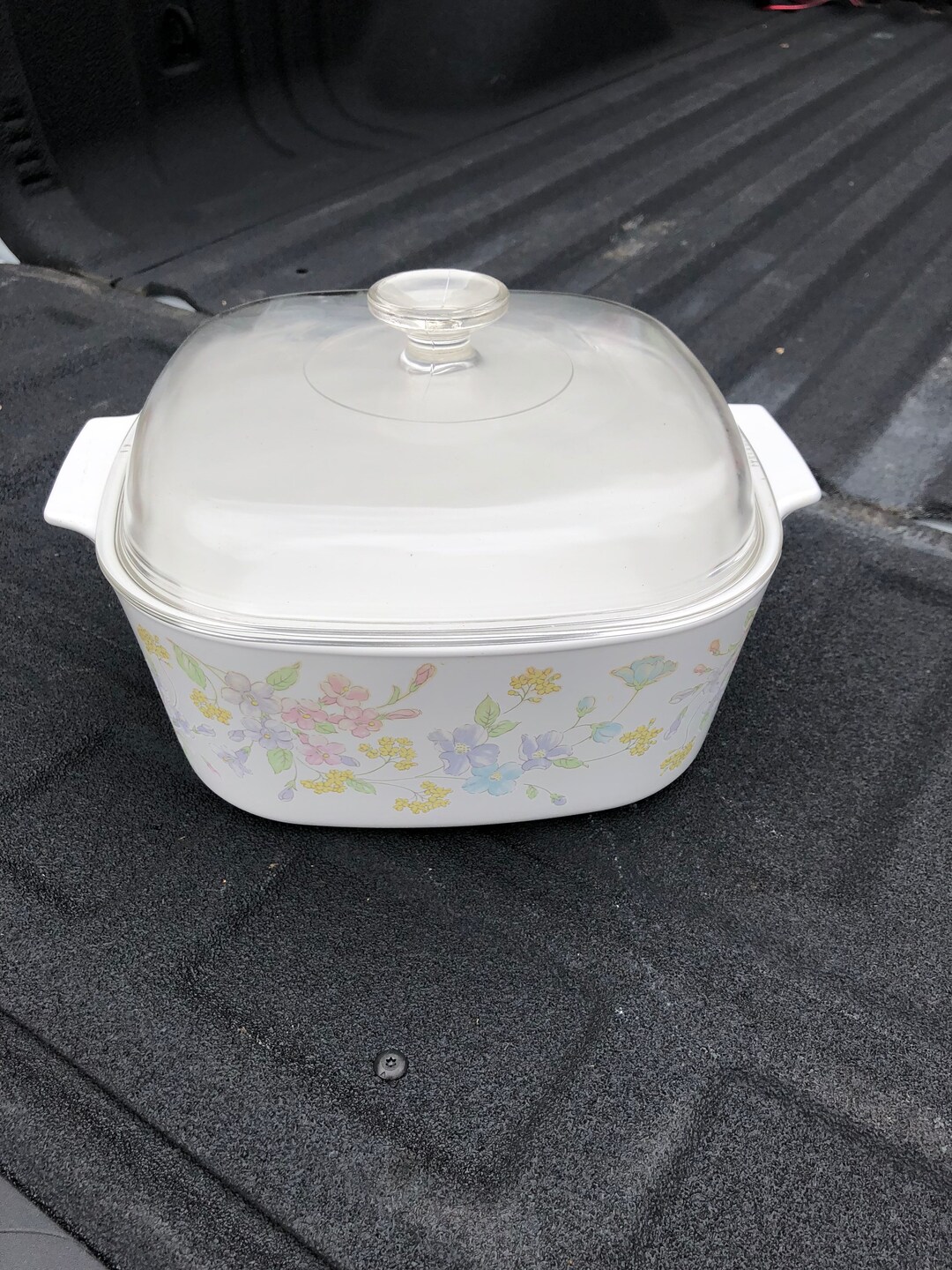 Corning Ware Pastel Bouquet 5 Quart Liter A-5-B Dutch Oven Casserole ...