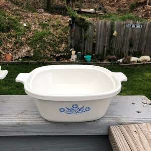 Rare Corning DOUBLE BOILER insert Corning Ware Cornflower USA