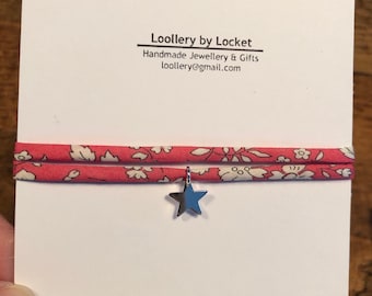 Liberty Bracelet - Liberty Star Bracelet - Liberty Wrap Bracelet - Fabric Bracelet - Liberty Ribbon Bracelet