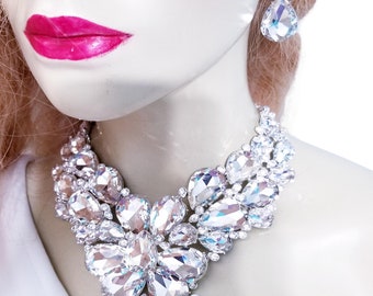 Autrichien Cristal rose Lustre Boucles D'Oreilles Mariage Mariée Demoiselle d'honneur Parti Bal Autrichien Cristal rose Lustre Boucles D'Oreilles Mariage Mariée Demoiselle d'honneur Parti Bal