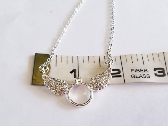 dainty angel wings pendant necklace inlay| Alibaba.com