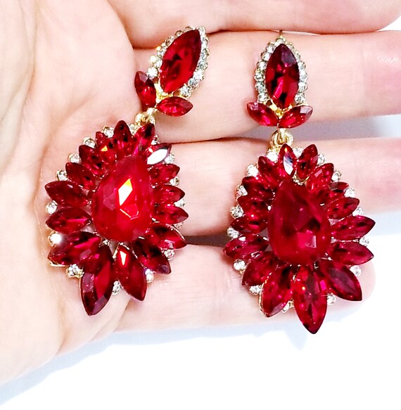 Long earrings - Red - Ladies | H&M IN