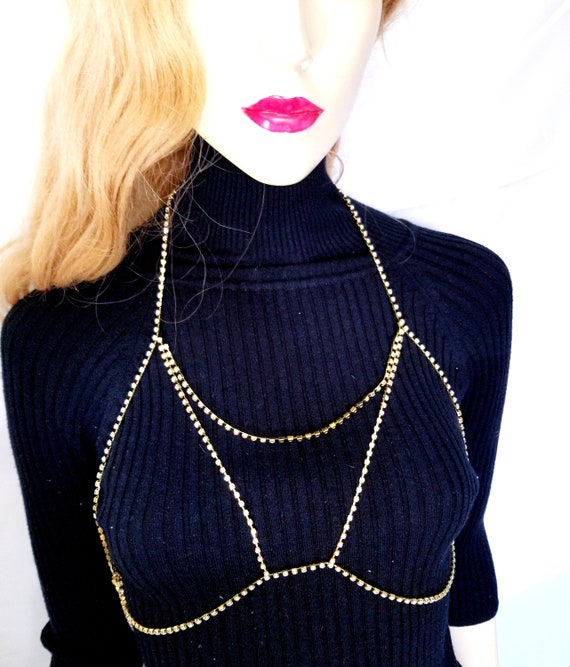 Rhinestone online waist chain