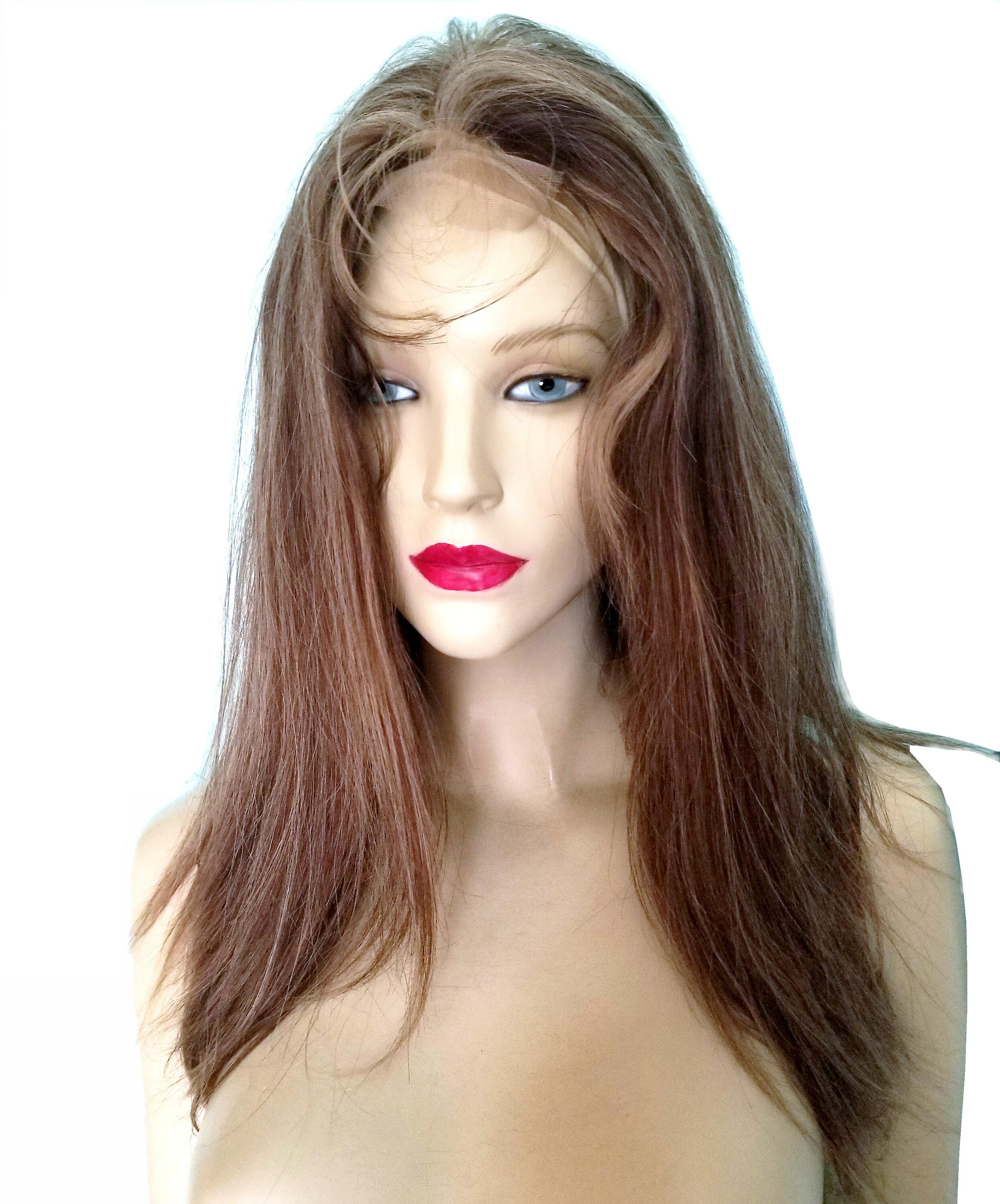 Thin Skin Wig Silk Top Wig Human Hair Wig PU Full Lace Wig Etsy